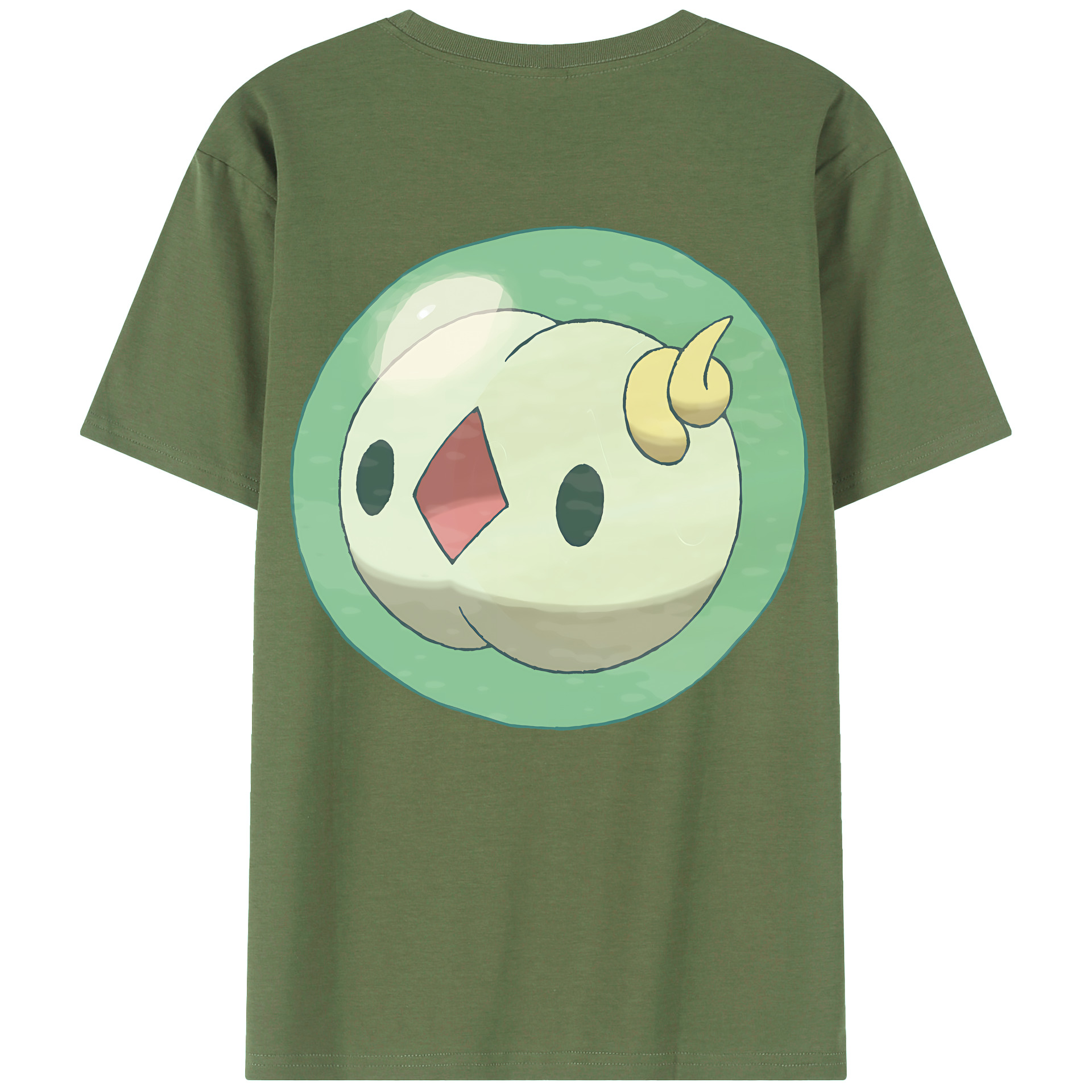 （画像用） ポケットモンスター Pokémon 綿100％ メンズ半袖Tシャツ（バックプリント） 通気性